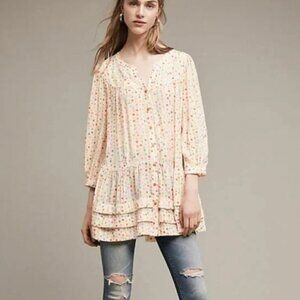 Anthropologie Maeve Paccia Button Down Tunic Size S